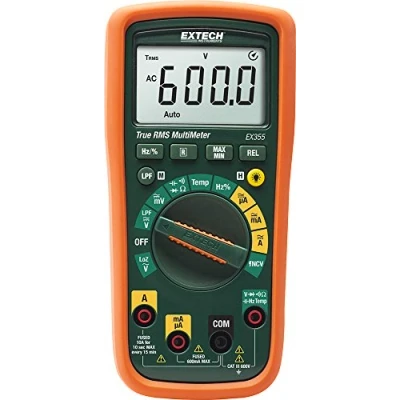 Image of Extech EX355 True RMS Professional Multi Meter with NCV and Temperature Measurements, Green