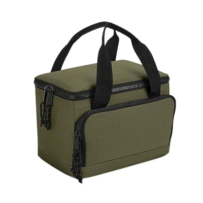 Image of BagBase BG288 Mini Cooler Bag Stylish Adult Lunchbag Insulated Cool Box, 100% Recycled Polyester 4L Capacity Military Green