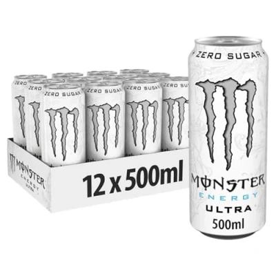 Image of Monster Energy Drink Can 500ml Ultra White (12Pack)