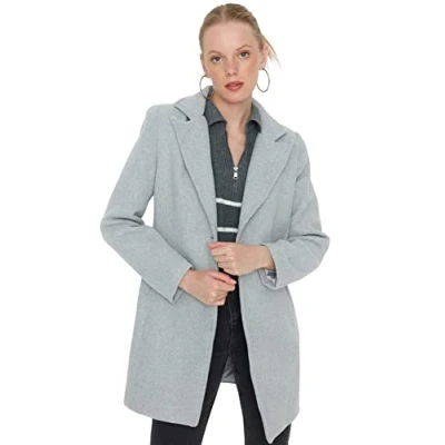 Image of Trendyol Women Regular Double breasted Woven Coat