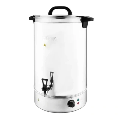 Image of Buffalo E Efficient 2.6 kW Manual Fill Water Boiler 40 Litre, Stainless Steel, Uses 60% Less Energy Than Single Skinned Boilers, 32 to 100C, Double Wall Body, Tap Height: 14 cm, CU549