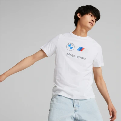 Image of Puma Small LOGO Olympic TEE Print Tshirt, Men&#039;s, Size: Small, White/black
