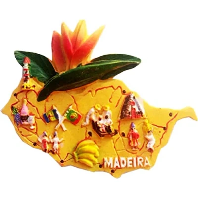 Image of Madeira Portugal Fridge Magnet Refrigerator Decoration Sticker Souvenir Resin Crafts
