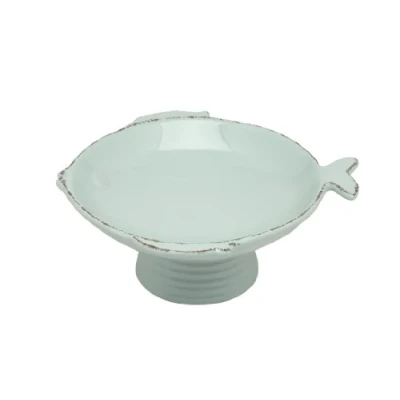 Image of Virginia Casa Marina 17 cm Footed Bowl, Aqua
