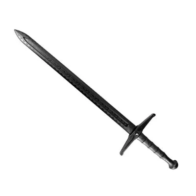 Image of Martial Arts Theatrical Stage Cosplay props Movies Films Stunt Equipment Black Polypropylene Ex Calibur Long Sword V2 41.7&quot;