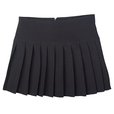 Image of Girls Womens Britney Pleated School Work Skirt Black Pack of 2 Size 15 16 Years