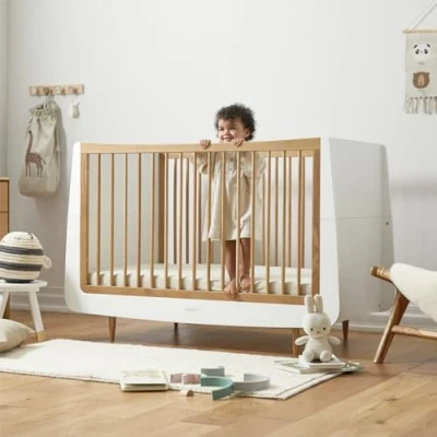 Image of SnuzKot Skandi Cot Bed, The Natural Edit Oak