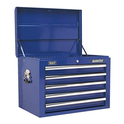 Image of Sealey Superline Pro Topchest 5 Drawer with Ball Bearing Slides Blue
