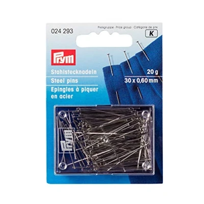 Image of Prym Striaght Pins 20g, Metal, Silver, 9.3 x 6.7 1.4 cm