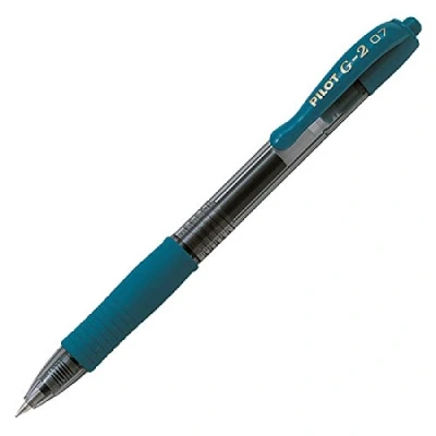 Image of Pilot G207 Retractable Gel Rollerball 0.7 mm Tip (Single Pen) Peacock Green