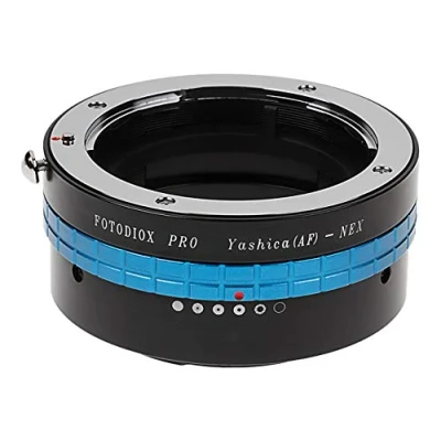 Image of Fotodiox Pro Lens Mount Adapter Compatible with Yashica 230 AF Lenses to Sony E Cameras