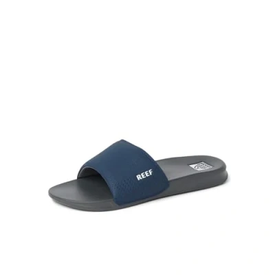 Image of Reef Men&#039;s One Slide Sandal, Navy/White, 12 UK