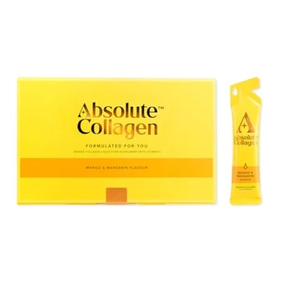 Image of Absolute Collagen Marine Liquid Supplement for Women 8000mg in Each Sachet Higher Absorption Than Tablets or Powder Mango &amp; Mandarin Flavour 14 Sachets per Box