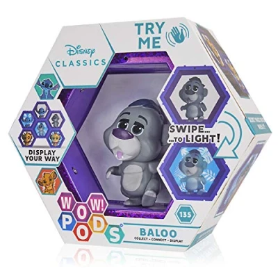 Image of WOW! PODS Baloo Jungle Book Official Disney Classic Light Up Bobble Head Collectable Figure