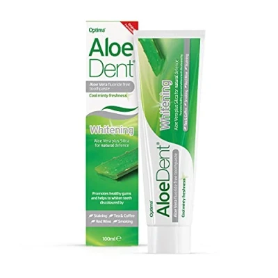 Image of Aloe Dent Whitening Vera Fluoride Free Toothpaste 100ml Pack of 3