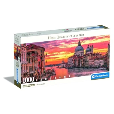 Image of Clementoni Jigsaw Puzzle Collection Venice 1000 Pieces Poster Included, For Adults 14 99 Years, Gift Men/Women, City, Italy, Landscape, Made In 39878