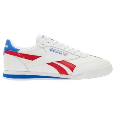 Image of Reebok Classic Campio XT Unisex Trainers, Size: 8.5, White/vectorred/optimumblue Leather/synthetics