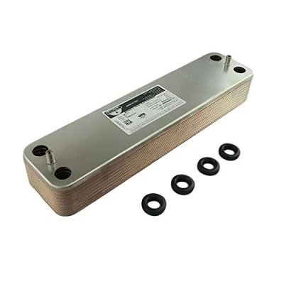 Image of HTS Boiler Heat Exchanger Compatible with Worcester Greenstar Junior 28i MK5 HOT Water &amp; 29 CDI Classic Combi DHW 16 16P 25 30 Plate 87161066850