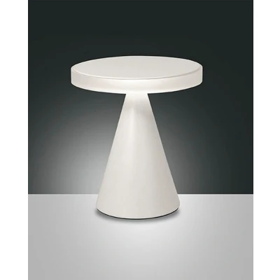 Image of Neutra Integrated LED Table Lamp White Glass
