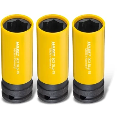 Image of HAZET 903SLG 19/3 85 mm 6 Point Hexagon Traction Profile Impact Socket Phosphatised/Oiled