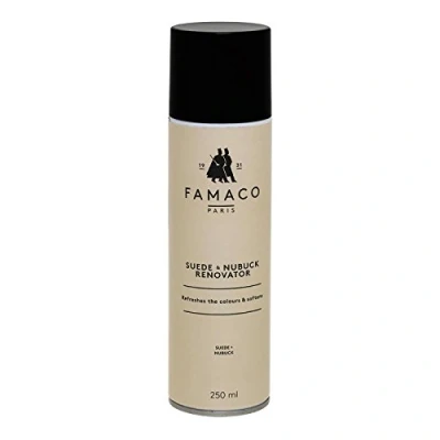 Image of Famaco Suede &amp; Nubuk Renovator 250ml Spray Black