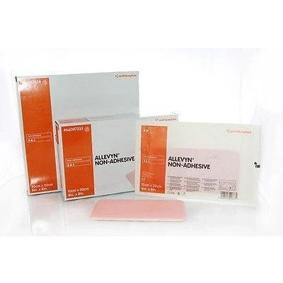 Image of ALLEVYN Non Adhesive 10cm x 20cm x5 Advanced Foam Wound Dressings 66157335