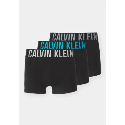 Image of Calvin Klein Underwear Intense Power Trunk 3 PACK Pants White/mad grey/mediterrane, Men&#039;s, Size: XL, grey/mediterrane