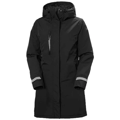Image of Helly Hansen Women&#039;s Adore Insulated Rain Coat Raincoat, 990 Black, 5XL