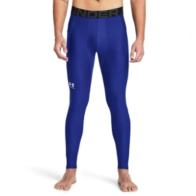 Image of Under Armour Men&#039;s HeatGear Leggings, (400) Royal / White, X Large