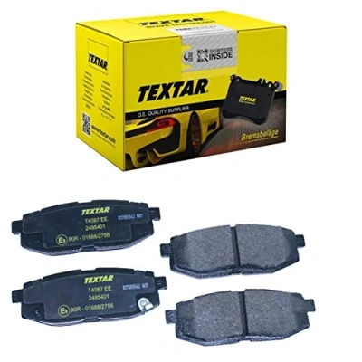 Image of 26696CA000, 26696SG000, 26696XA000, 26696XA010, 26696XA011 Brake pad set TEXTAR 2485401 with acoustic wear warning accessories SUBARU: Outback IV