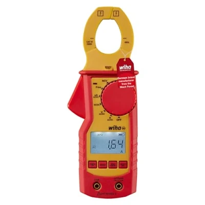 Image of Wiha WH45219 Clamp Meter To 1000V, red/yellow