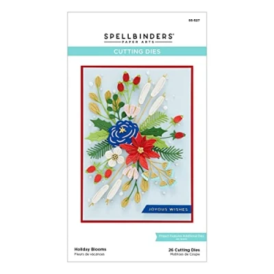 Image of Spellbinders Etched Dies Holiday Blooms S5527