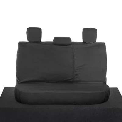 Image of UK Custom Covers SC429B Tailored Heavy Duty Waterproof Rear Seat Black To Fit Toyoyta Hilux Active (Base Model) 2016 Onwards