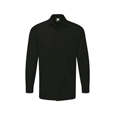 Image of ORN 5410 Essential Long Sleeve Shirt 65/35 Polycotton, 105 GSM Size 23 Black