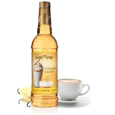 Image of Jordan&#039;s Skinny Syrups 0 Calories Sugar Vanilla Caramel Creme Syrup 750mL
