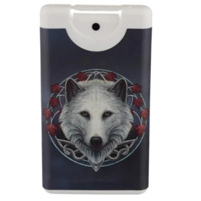 Image of Puckator Spray Hand Sanitisers Lisa Parker Guardian of the Fall Wolf