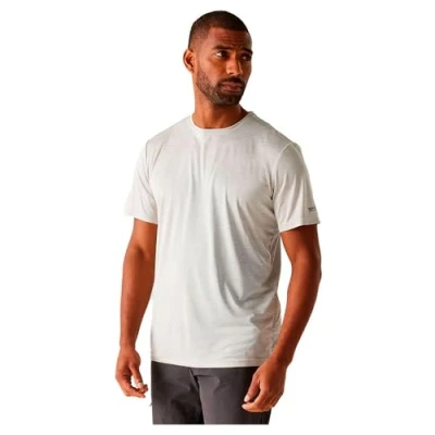 Image of Regatta Mens Fingal Edition Marl T shirt Iceberg, Size: XL