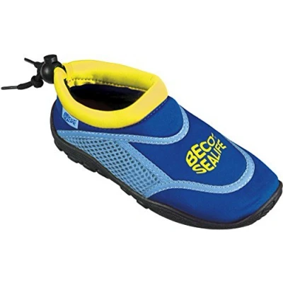 Image of BECO Unisex Kinder Sealife Surfschuhe, Strandschuhe, Wattschuhe Surf und Badeschuhe, Blau, 24/25