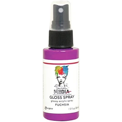 Image of Dina Wakley Media Ranger Gloss Sprays Fuchsia, 56 ml