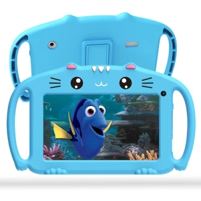 Image of Ascrecem Kids Tablet 7 inch Android Child for with WiFi Quad Core 2G 32G ROM Toddler kid Parental Control Educational Games Shockproof Case age 3 year old Boy Girls(Blue)
