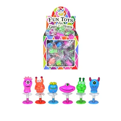 Image of Henbrandt 12 x Monster Jump Ups Pop Up Monsters Kids Party Bag Loot Fillers Classroom Rewards Lucky Dip Prizes Favours for Boys and Girls