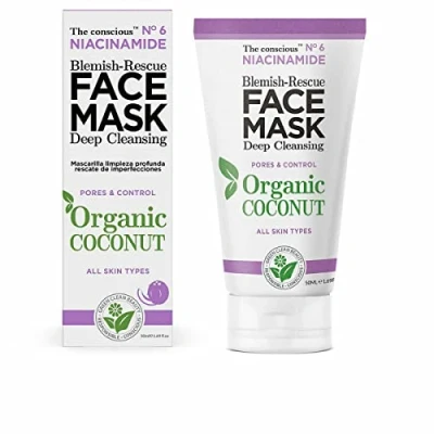 Image of NIACINAMIDE blemish rescue face mask organic coconut 50 ml