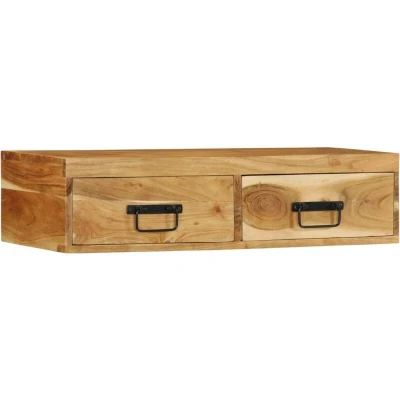 Image of vidaXL Wall mounted TV Cabinet 80x30x19 cm Solid Wood Acacia