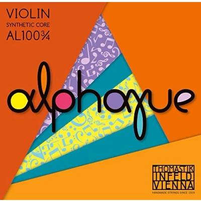 Image of Thomastik Single string for Violin ALPHAYUE 3/4, scale 305mm/12&quot; nylon core D synthetic core, monel wound