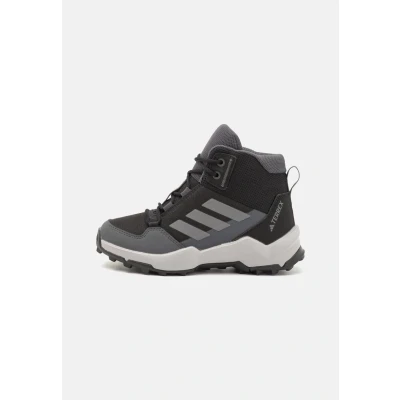 Image of Adidas Terrex AX4R MID Hiking shoes for kids, Size: 10K, Core black/grey four/grey six Textile/synthetics