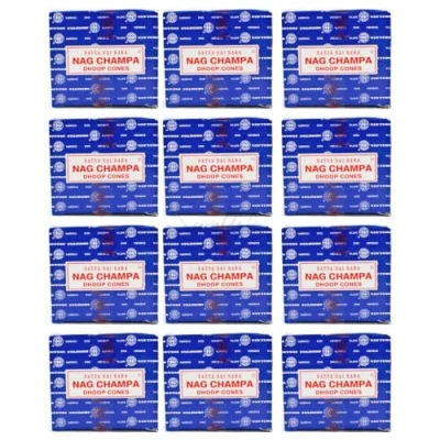 Image of Satya Agarbatti Incense Cone x12 pack, used for Aromatherapy, Spa, Yoga, Weddings, Reiki, Meditation, Healing by SAMASIA