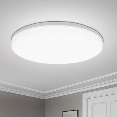 Image of Yafido Ceiling Light Ultra Slim 48W 4320LM LED Panel Quick Installation Downlight Daylight White 6500K UFO Lamp for Living Room Bedroom Kitchen Hallway Balcony Ø30cm Not dimmable