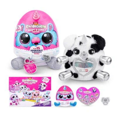 Image of Adopt A Corn Surprise Dalmatian (Nino) by ZURU, 15+ Surprises, Collectible Plush, Baby, Eggs for Girls &amp; Children Ages 3+ (Dalmatian)