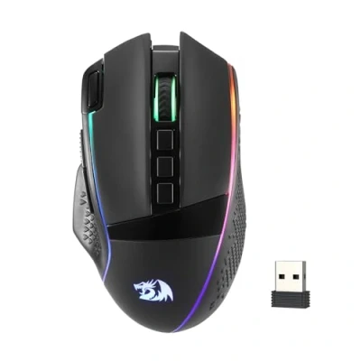 Image of Redragon M991 Wireless Gaming Mouse, 19000 DPI Wired/Wireless Gamer Mouse with Professional Sensor, Durable Power Capacity, Customizable Macro and RGB Backlight for PC/Mac/Laptop