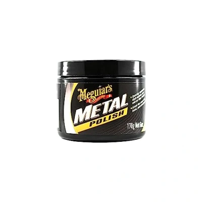 Image of Meguiar&#039;s G211606EU Metal Polish 170g Suitable for aluminium (polished, cast and billet), chrome, stainless steel, brass, copper, silver other bright work components